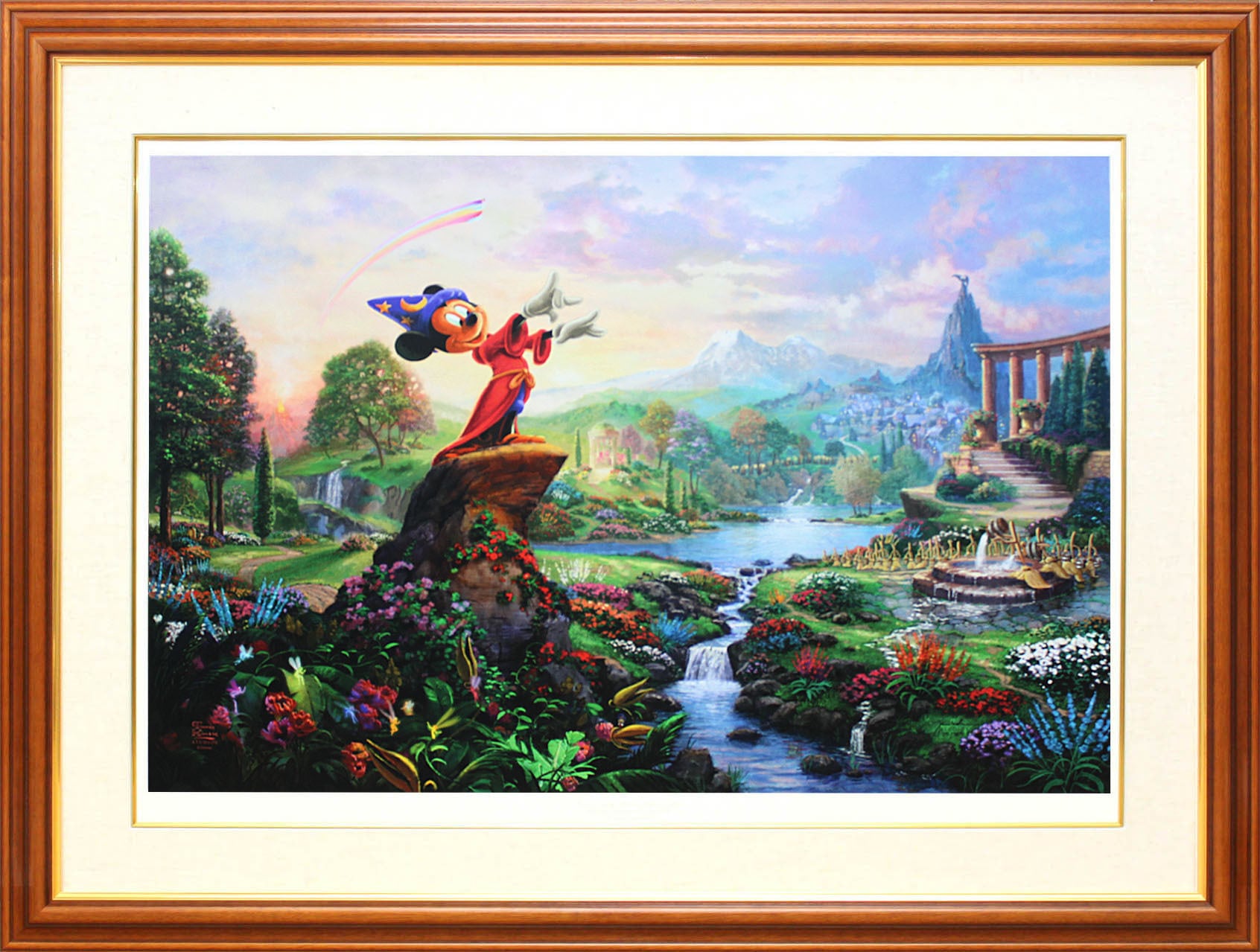 ディズニー絵画「ミッキーマウス/ファンタジア」作品証明書 展示用