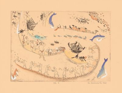 revi様用 Y・Y山本容子さんの手彩色銅版画 untitled ル―カス revi様用