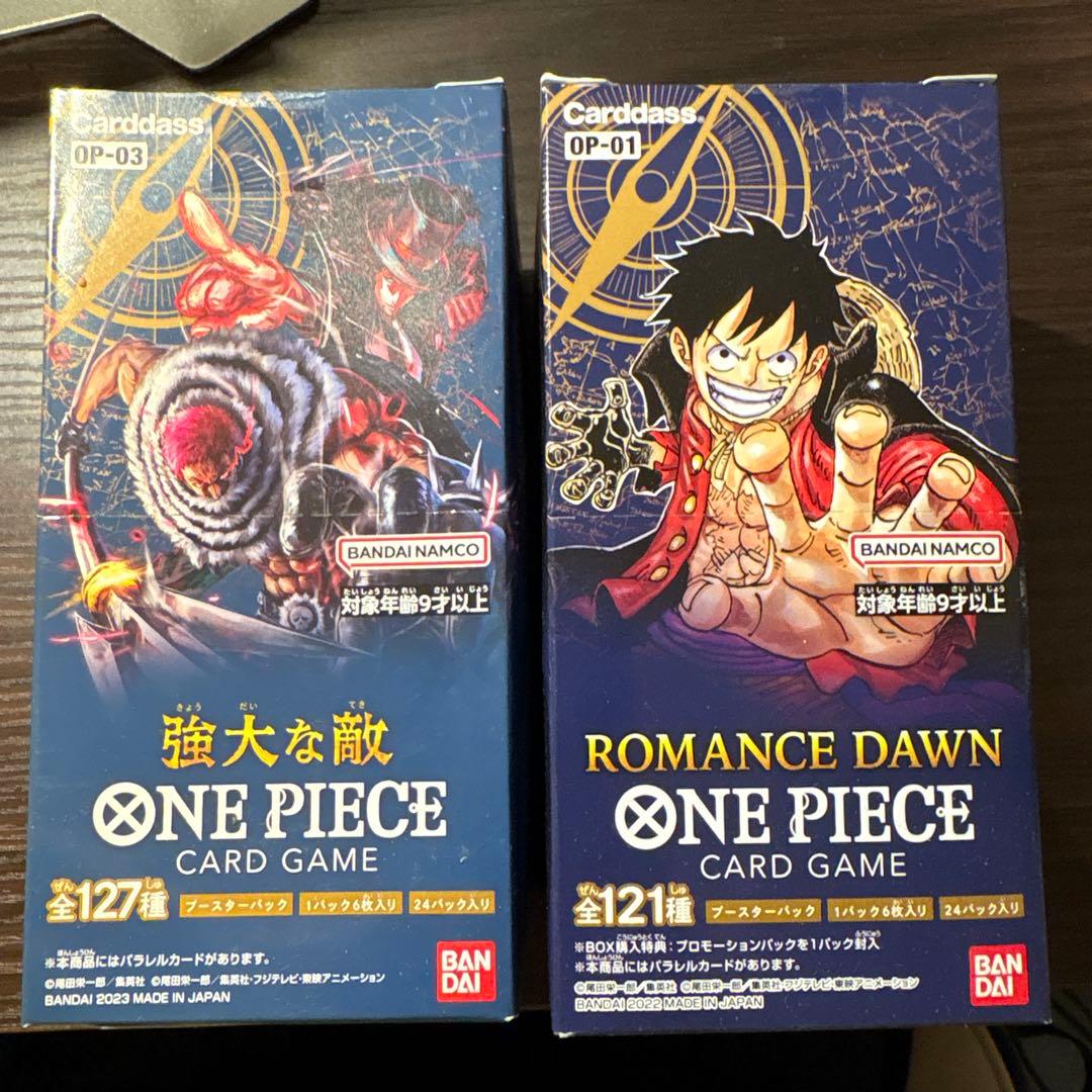 【未開封】ONE PIECE CARD GAME OP-01 & OP-03