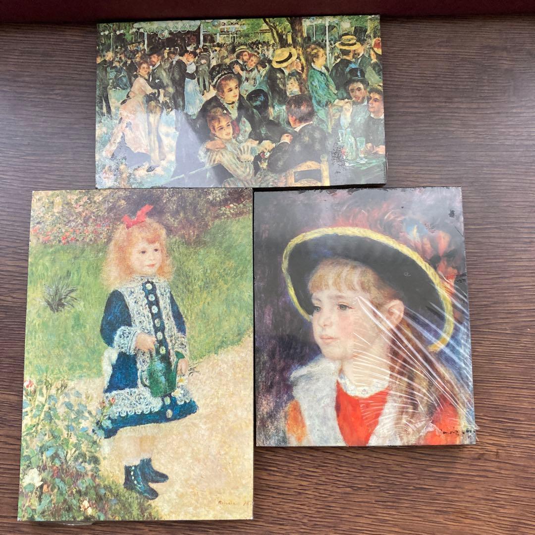 【新品⚫︎未使用】ルノアール　フランス製木製壁掛け3枚